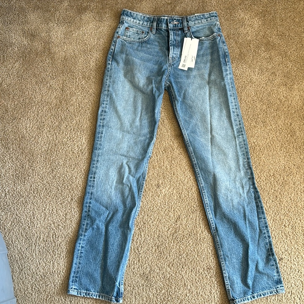 NWT Zara high wasted straight leg jeans